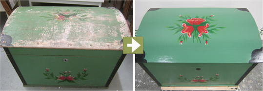 Entiöity kapiokirstu